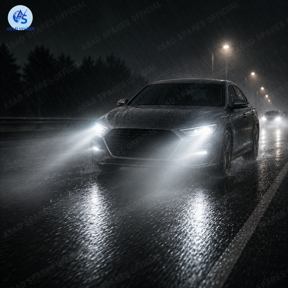 High power DGLS M8 PRO LED headlight illuminating highway and rural roads for safer nighttime driving