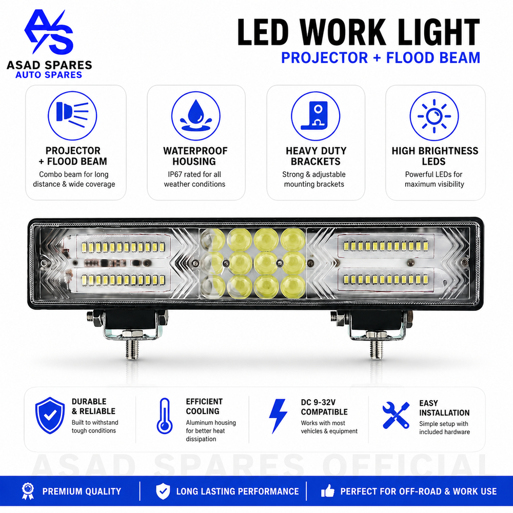 Bright LED light bar illuminating dark off-road trails and remote terrain for safer nighttime exploration