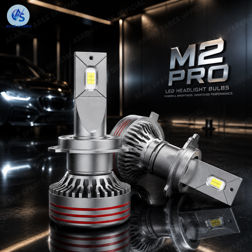 : ASAD SPARES DGLS M8 PRO LED headlight kit with bulbs driver modules and installation accessories
