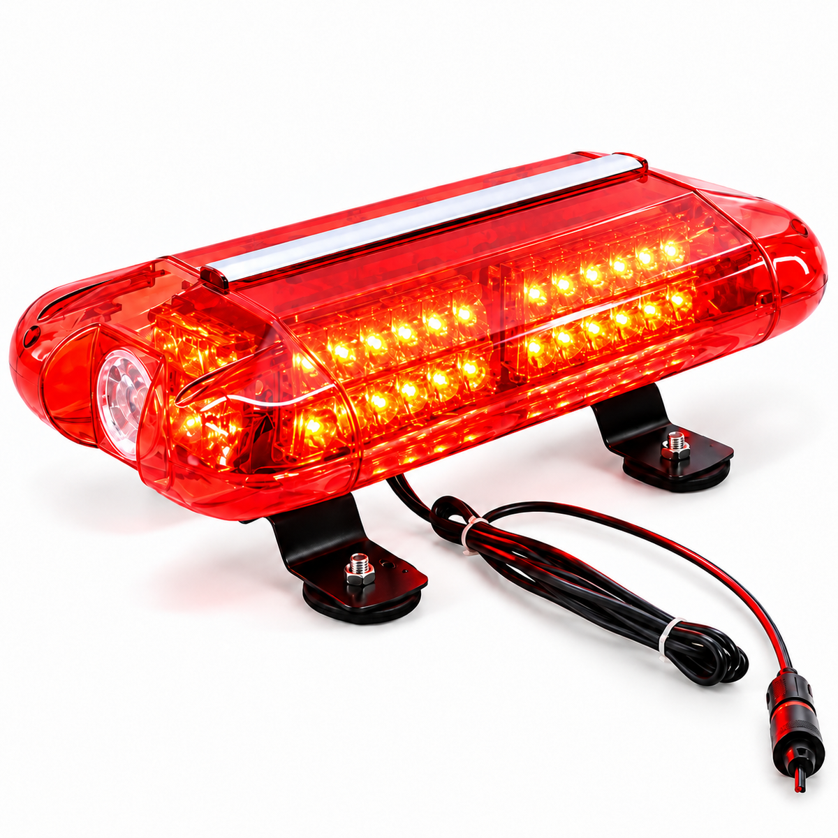 Mini Amber Magnetic Strobe Light Bar – Emergency Warning Light