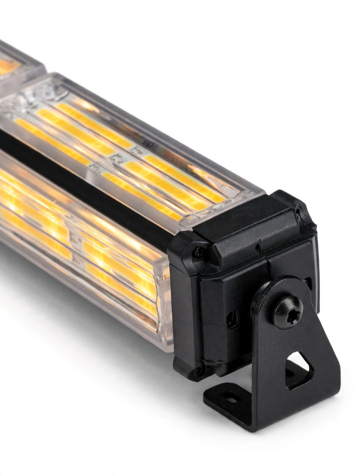 Amber COB LED Bar Light - Flashing Warning Light for Trucks & Heavy Vehicles