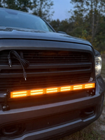 Amber COB LED Bar Light - Flashing Warning Light for Trucks & Heavy Vehicles