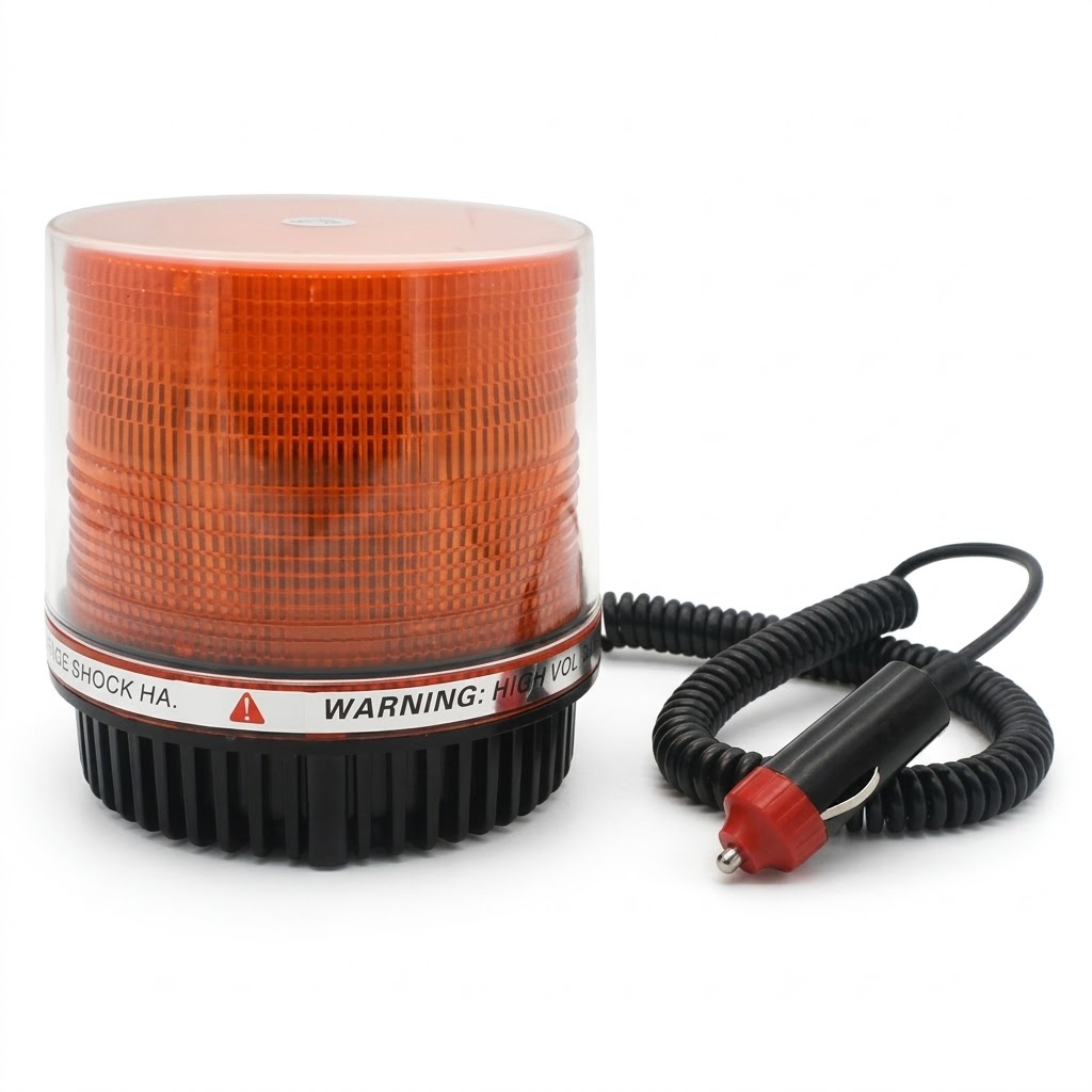 Amber LED Flashing Traffic Beacon
