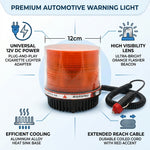 Amber LED Flashing Traffic Beacon