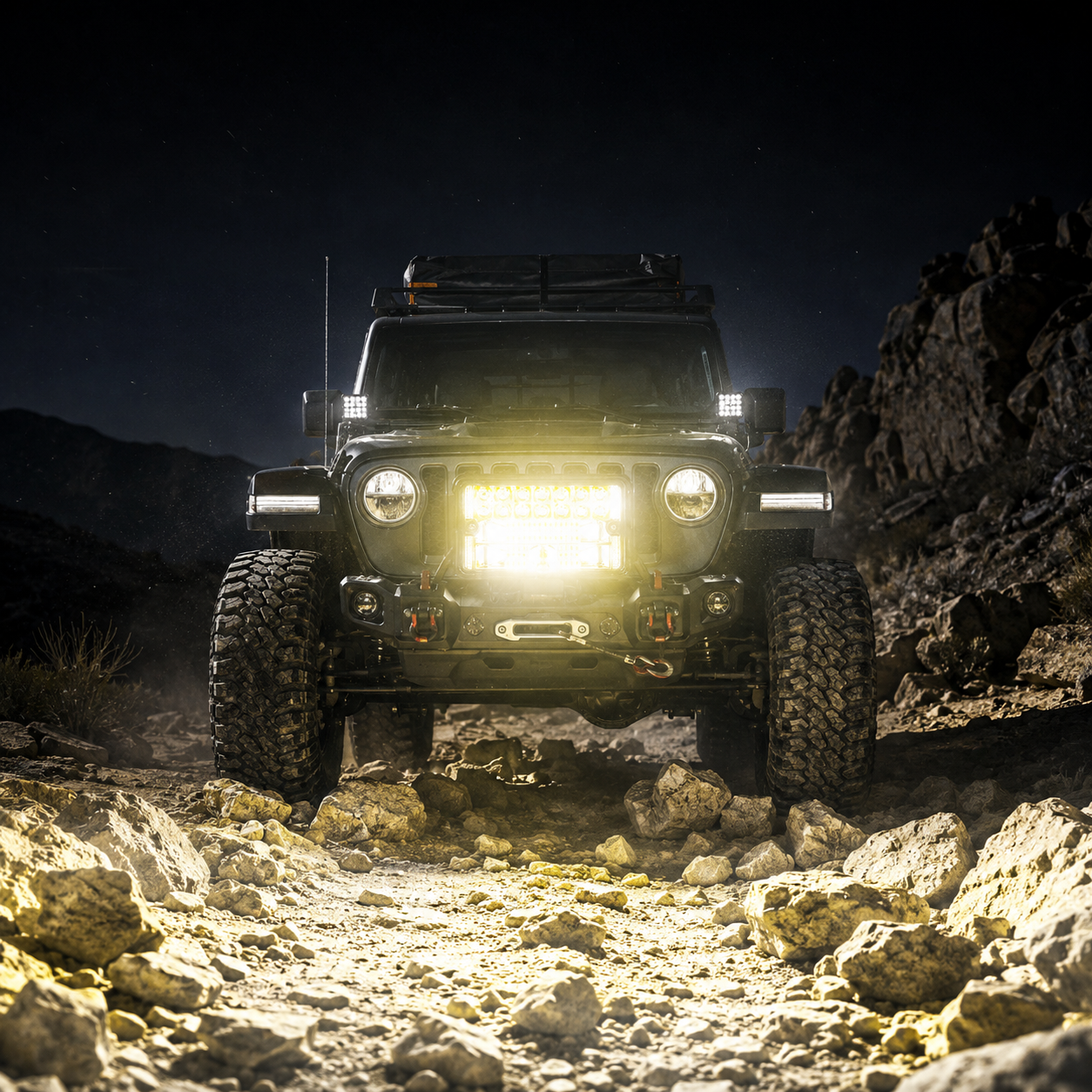 Side angle view of ASAD SPARES 30W LED work light with durable housing for off road and industrial vehicles