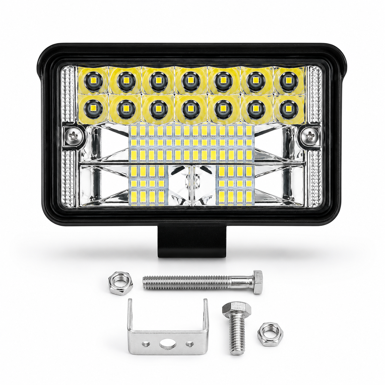 ASAD SPARES 4 inch 30W LED work light front view for tractors, trucks and outdoor job sites with bright flood beam