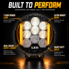Easy installation LED light mounting bracket adjustable truck light setup