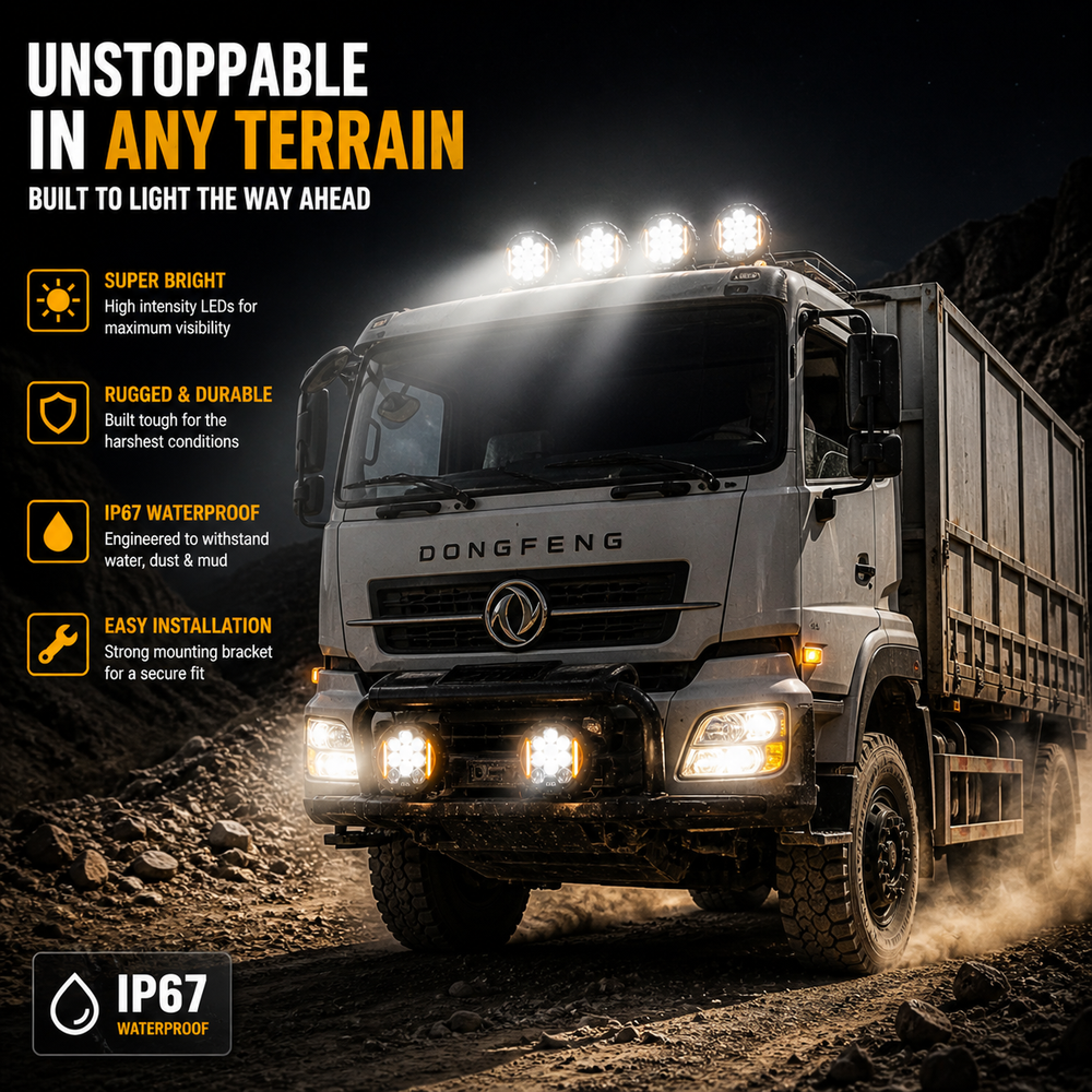 LED work light for trucks jeeps tractors off road vehicles universal fit