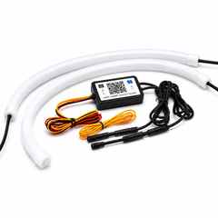 Smart RGB LED car headlight strip with APP control dynamic color modes and instant vehicle glow upgrade