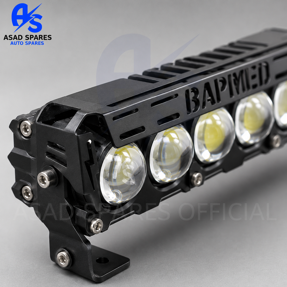 Yellow and white LED motorcycle driving light with waterproof durable housing for all weather riding conditions