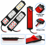 Blue & Red LED Motorcycle Strobe Light | IP67 | 12V