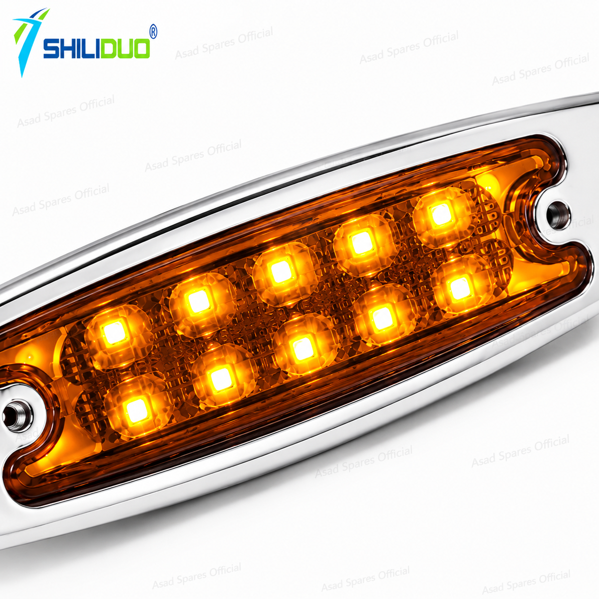 Chrome LED Side Lamp