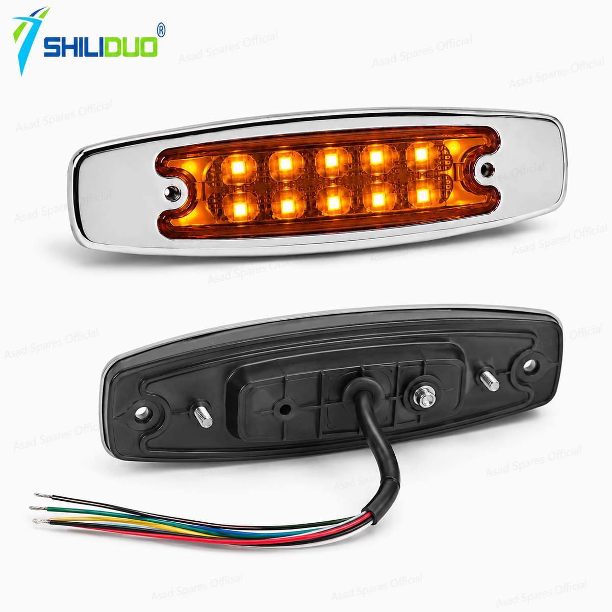 Chrome LED Side Lamp