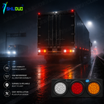 Custom 24V LED Tail Light (Waterproof Stop, Turn Signal & Fog Driving Lamp System)