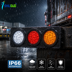 Custom 24V LED Tail Light (Waterproof Stop, Turn Signal & Fog Driving Lamp System)