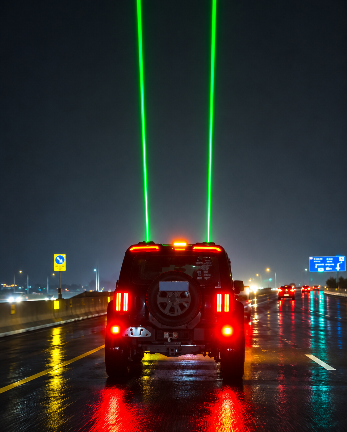 Dual Laser Car Roof Light