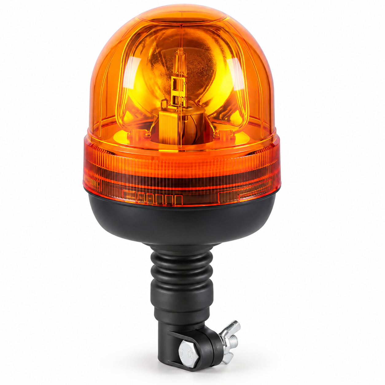 Flexible Pole Rotary Halogen Strobe Beacon | Amber Warning Light | Asad Spares