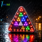 High Bright Triangle Flashing Warning & Brake Light (12V/24V, IP66 Waterproof)
