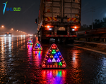 High Bright Triangle Flashing Warning & Brake Light (12V/24V, IP66 Waterproof)