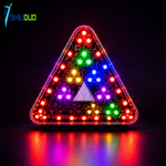 High Bright Triangle Flashing Warning & Brake Light (12V/24V, IP66 Waterproof)