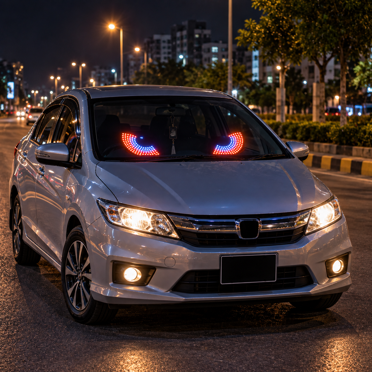 LED Devil Eyes Rear Windshield Display | Car Interior Light