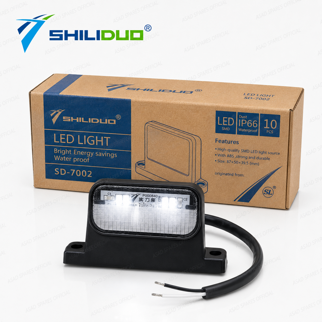 LED License Plate & Side Marker Light (12V/24V)