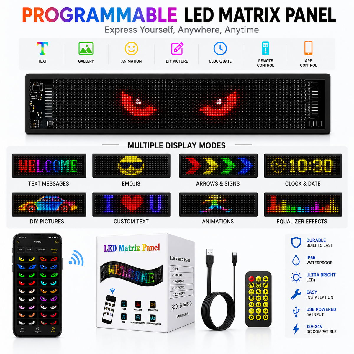 LED Matrix RGB Pixel Panel