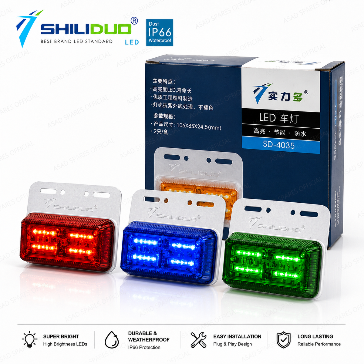 LED Side Indicator Lights for Trucks, Motorhomes & Tippers (High-Visibility Safety Signal System)