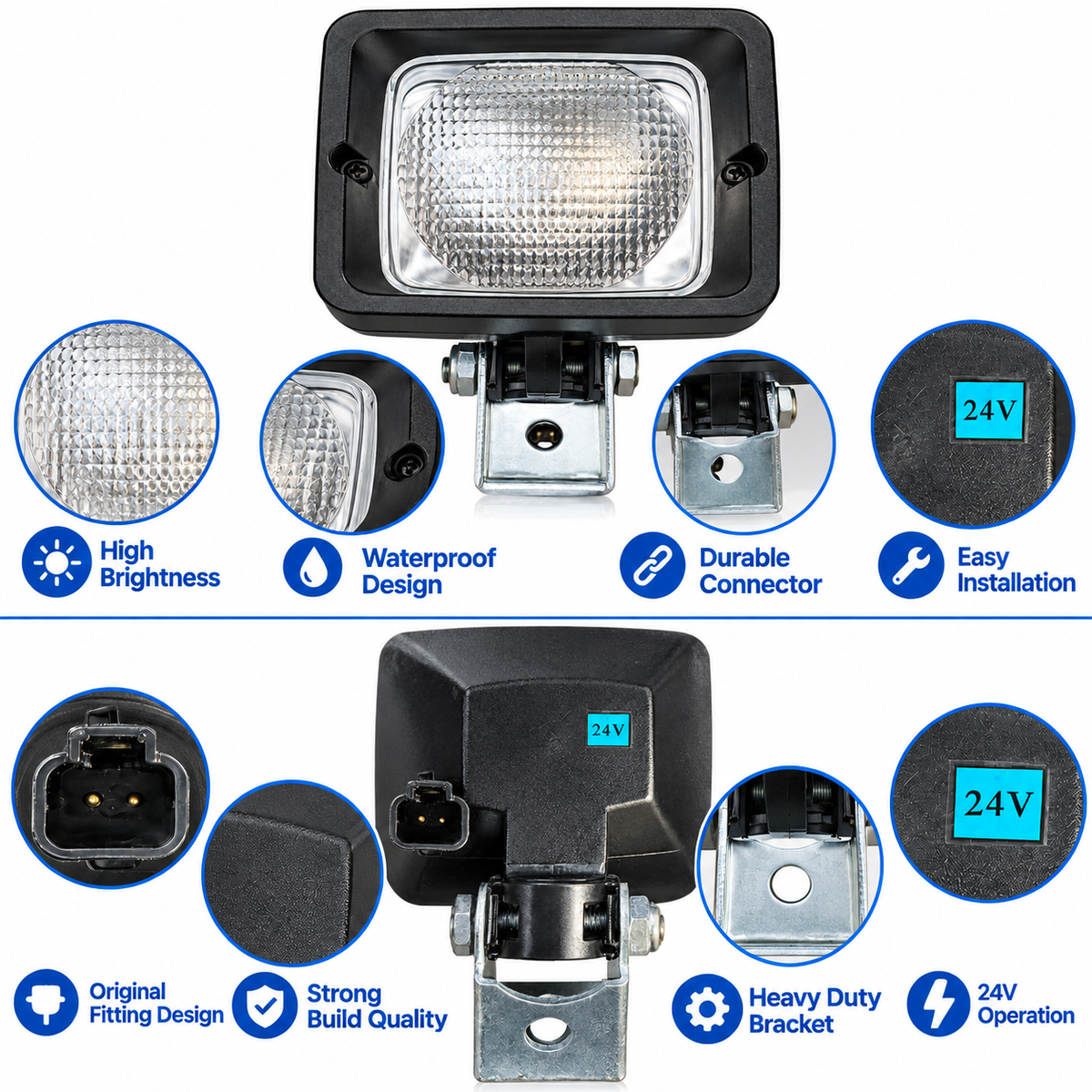 LED Work Light for Excavators & Heavy Machinery