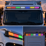 Multi-Color COB LED Long Strobe Light Bar (12V/24V High-Power Warning System for Trucks & Vehicles)