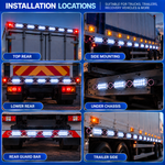 Pack of 10 | 12 LED Injection Module Light Bar | DC12V Multi-Color | Asad Spares
