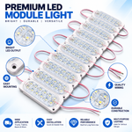 Pack of 10 | 12 LED Injection Module Light Bar | DC12V Multi-Color | Asad Spares