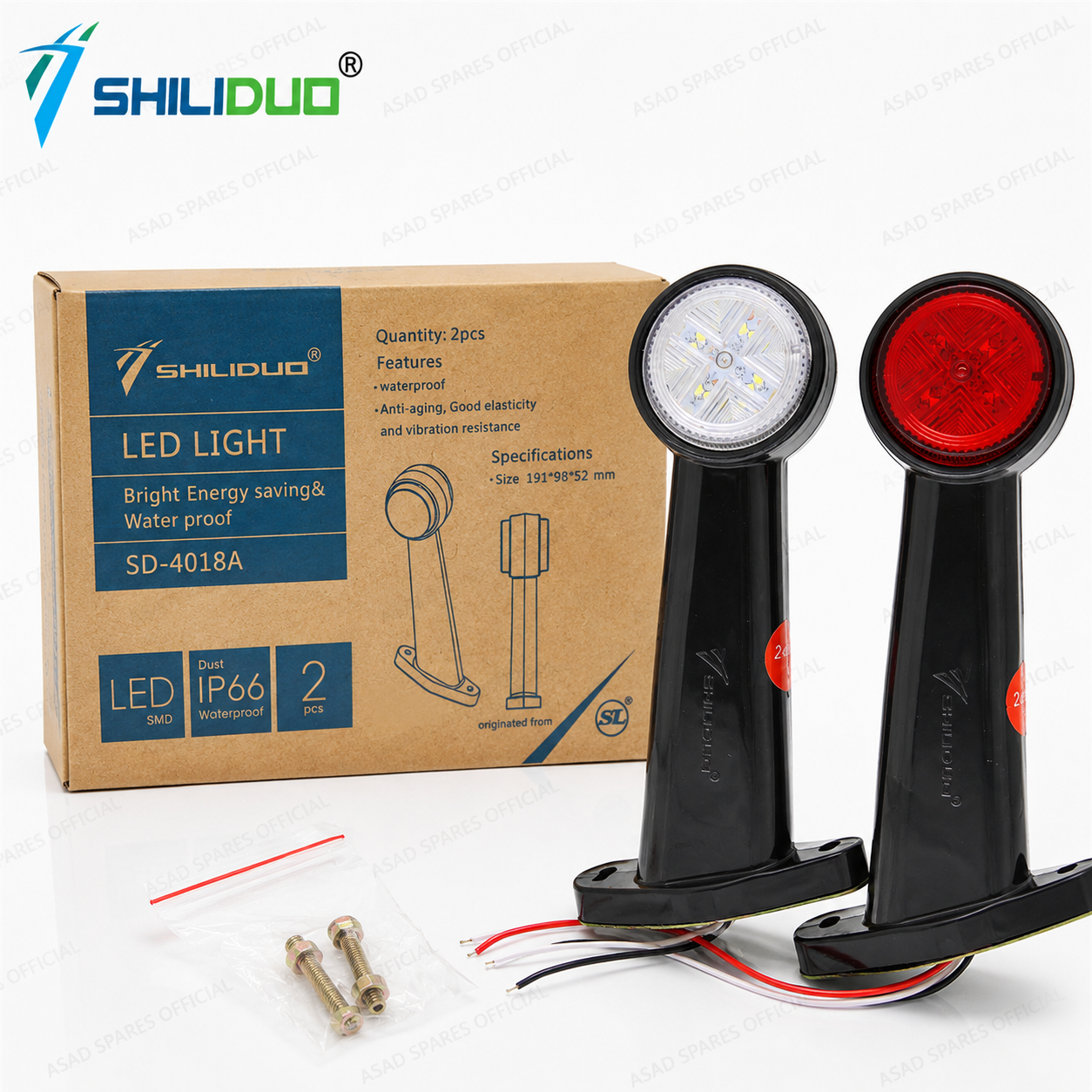 (PAIR) Waterproof LED Indicator Light (12V/24V)