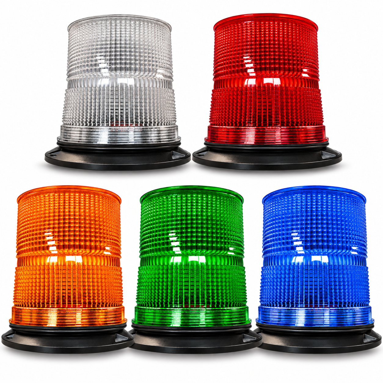 R65 LED Flashing Warning Beacon | Emergency Strobe Light for Ambulance, Forklift, Mining & Trucks