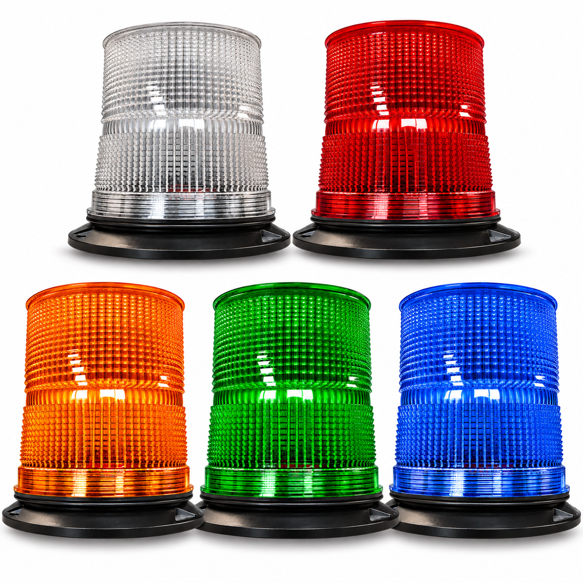 R65 LED Flashing Warning Beacon | Emergency Strobe Light for Ambulance, Forklift, Mining & Trucks