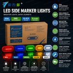Red LED Side Marker Light (IP66 Waterproof)