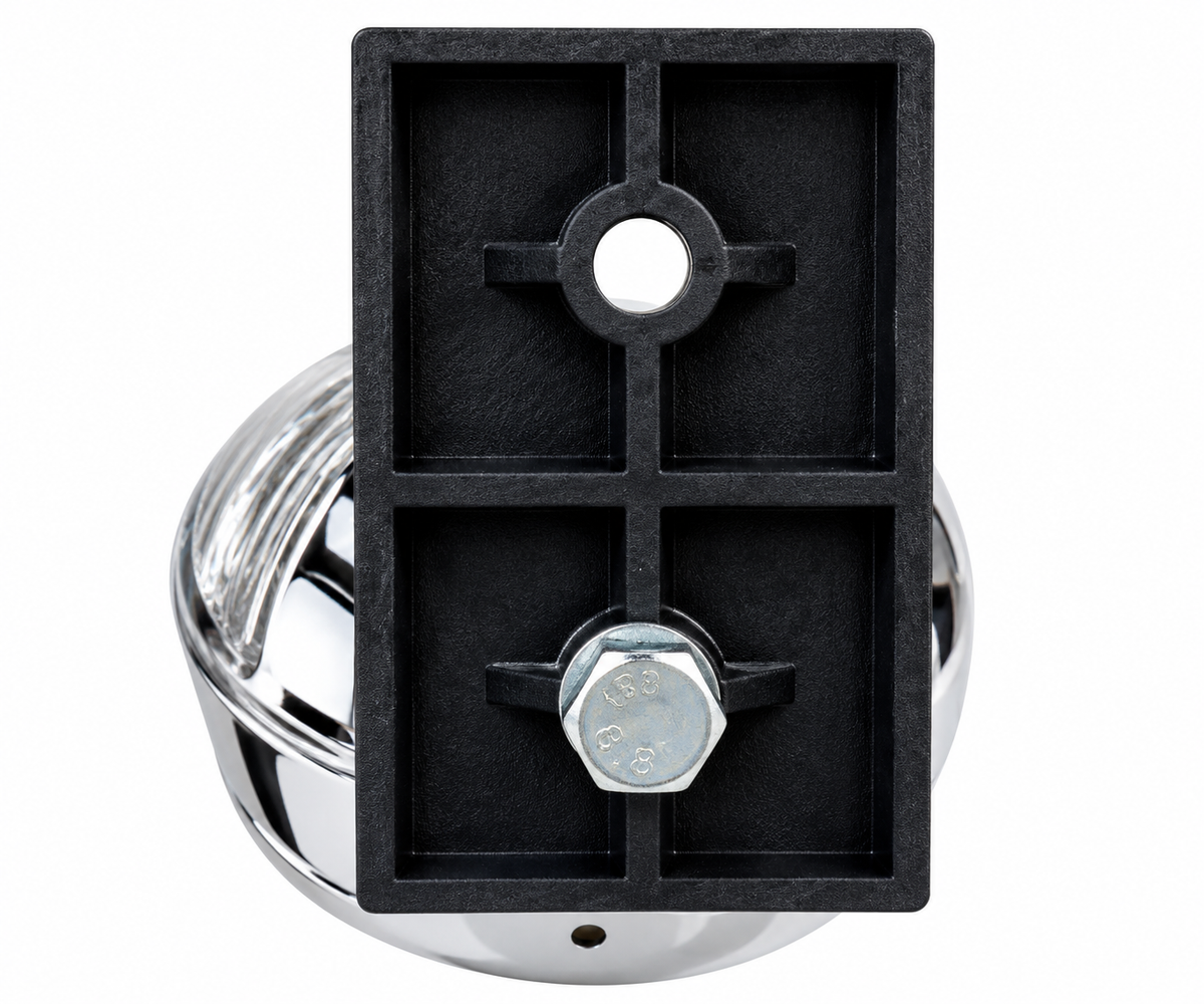 Round Chrome-Rim Halogen Headlight