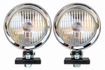 Round Chrome-Rim Halogen Headlight