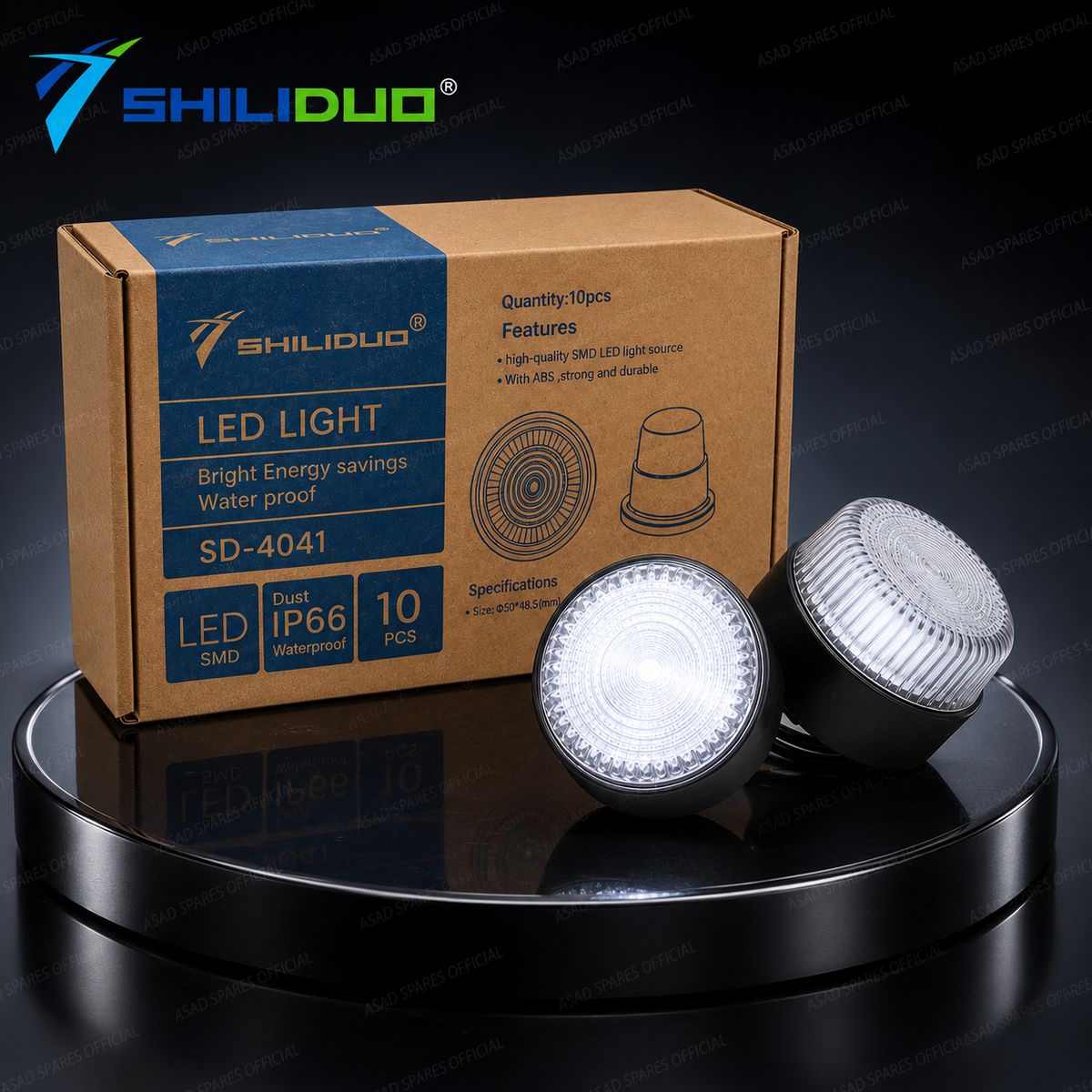 Round LED Warning Side Light (IP66 Waterproof)
