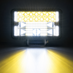 4 inch LED work light mounted on tractor at night providing powerful illumination for farming and heavy duty work
