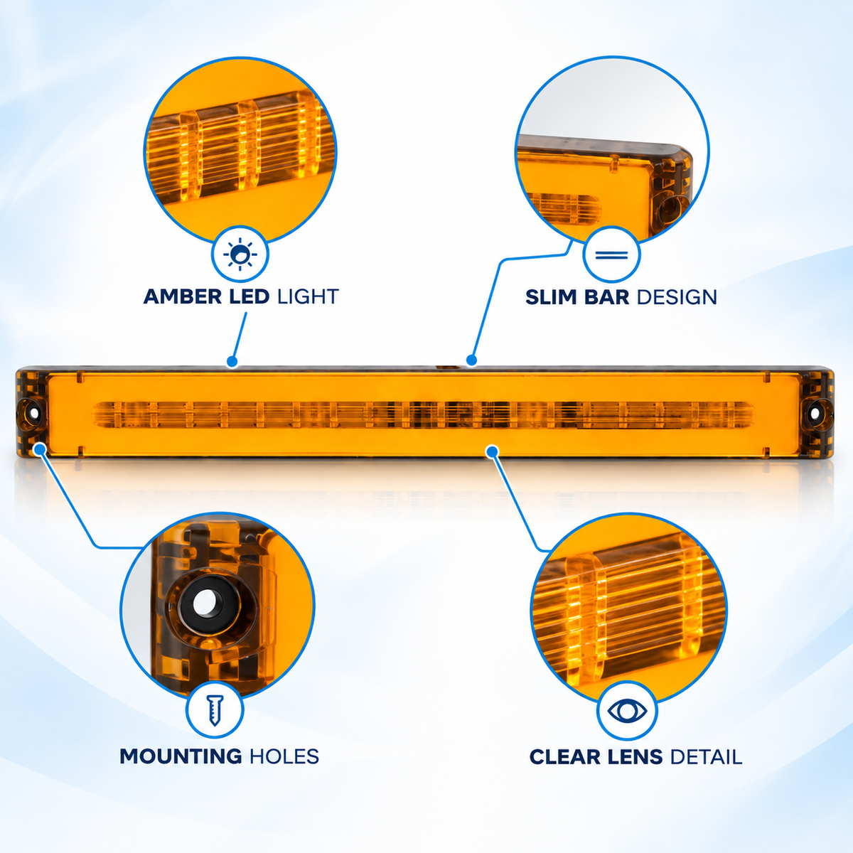 SD-9203 Universal LED Truck Tail Light Bar | Brake & Sequential Turn Signal