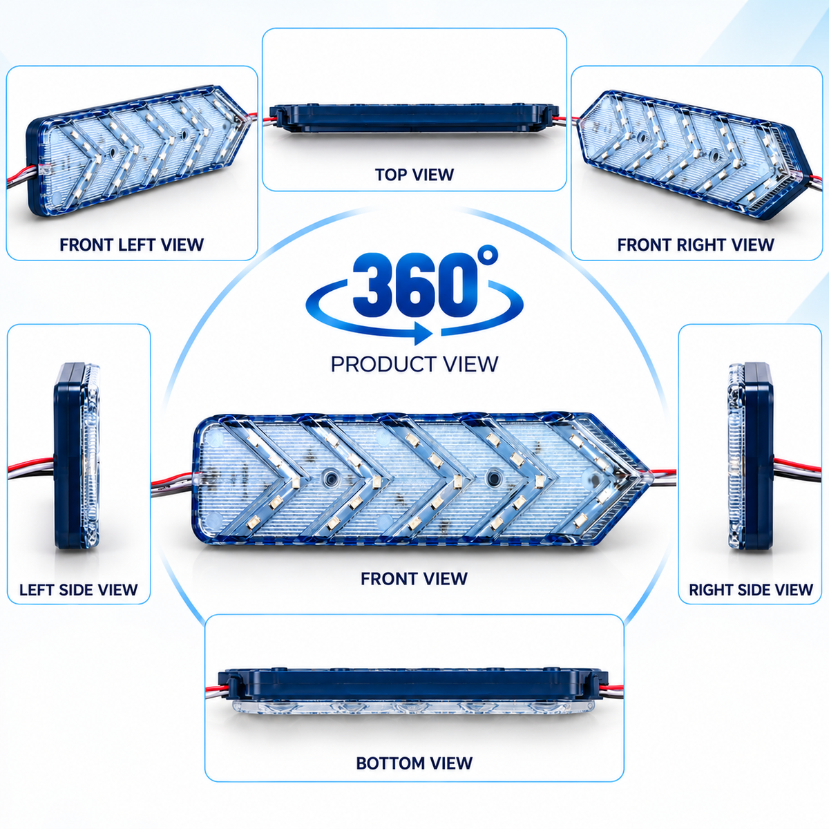 Sealed LED Side Marker Light for Trucks & Trailers