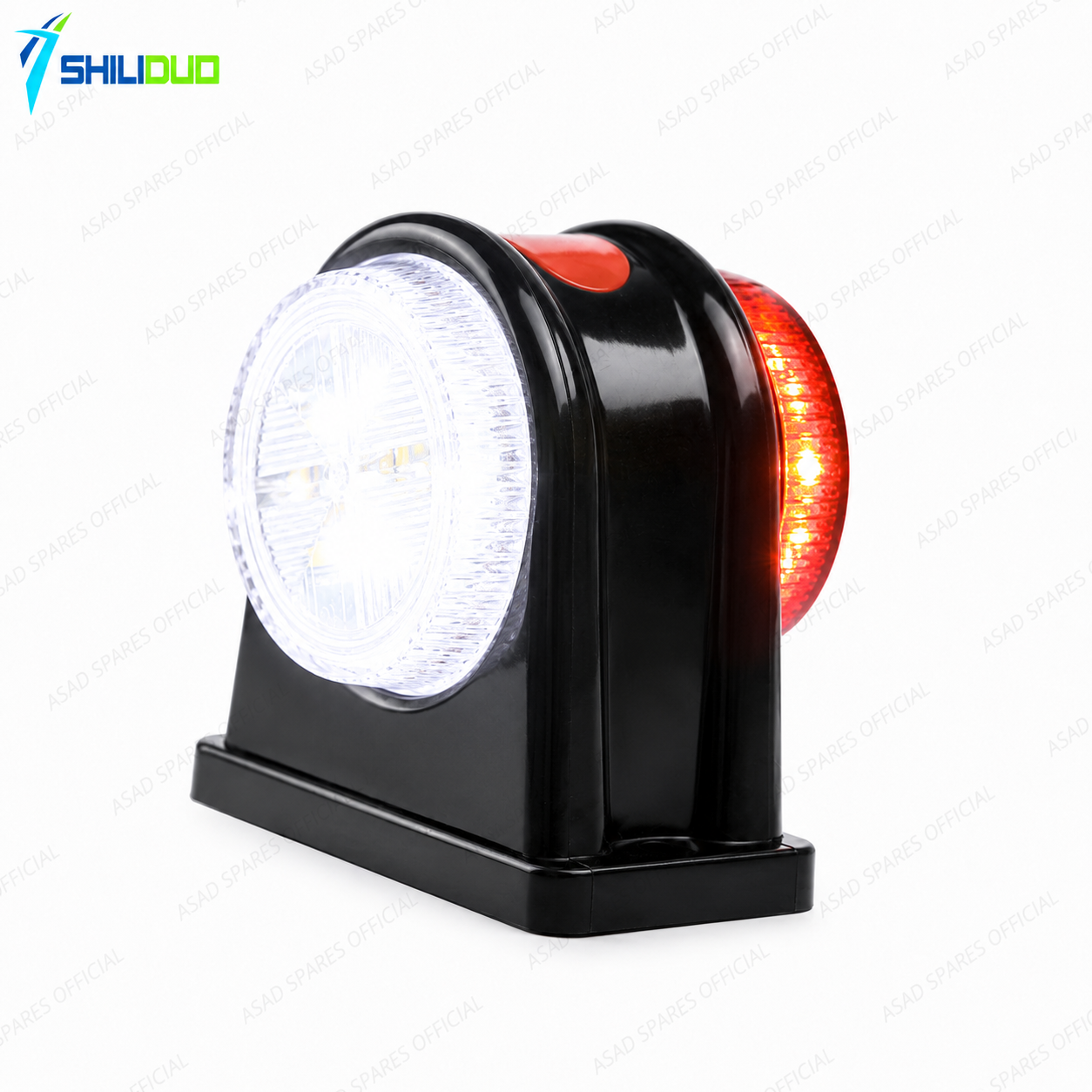 SHILIDUO Double-Sided LED Side Waist Light (12V/24V Position & Tire Marker, Waterproof)