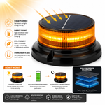 Solar LED Safety Beacon (Magnetic Mount)