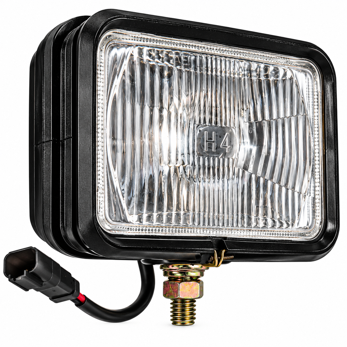 Square H4 Halogen Work Light with Yellow Housing