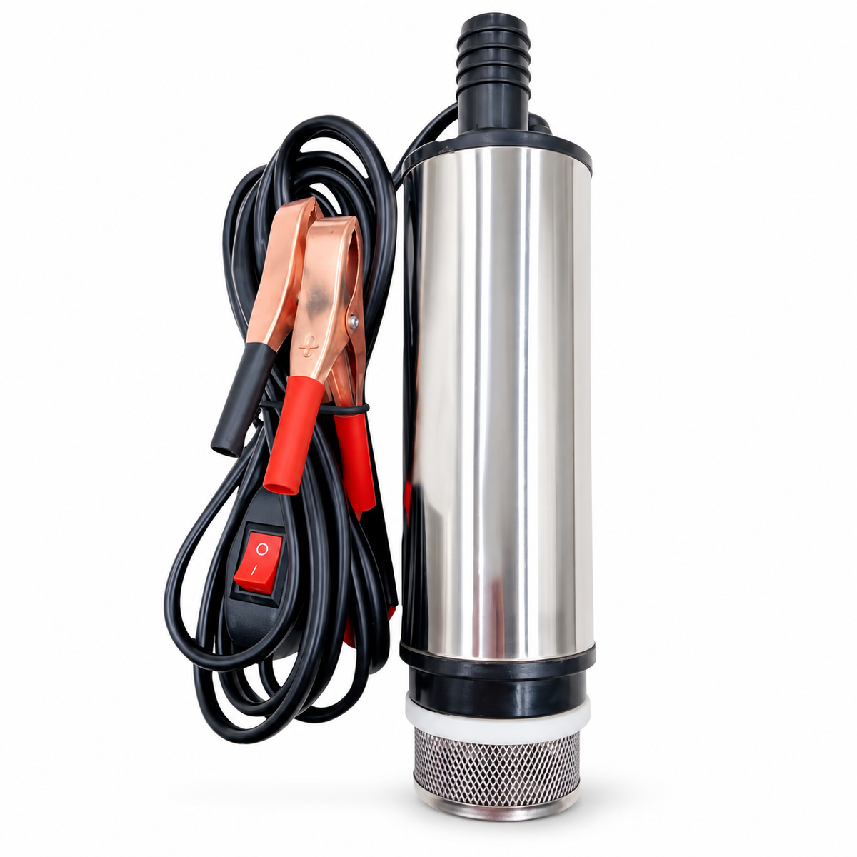 Stainless Steel Electric Oil Pump with Detachable Filter Screen (51MM Battery Clip Micro Water Pump)