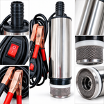 Stainless Steel Electric Oil Pump with Detachable Filter Screen (51MM Battery Clip Micro Water Pump)