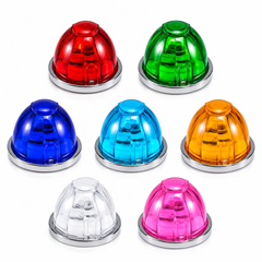 Super Bright 12V LED Flash Side Marker Strobe Light watermelon style warning lamp for trucks SUVs trailers and commercial vehicles