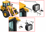 LED Work Light for Excavators & Heavy Machinery