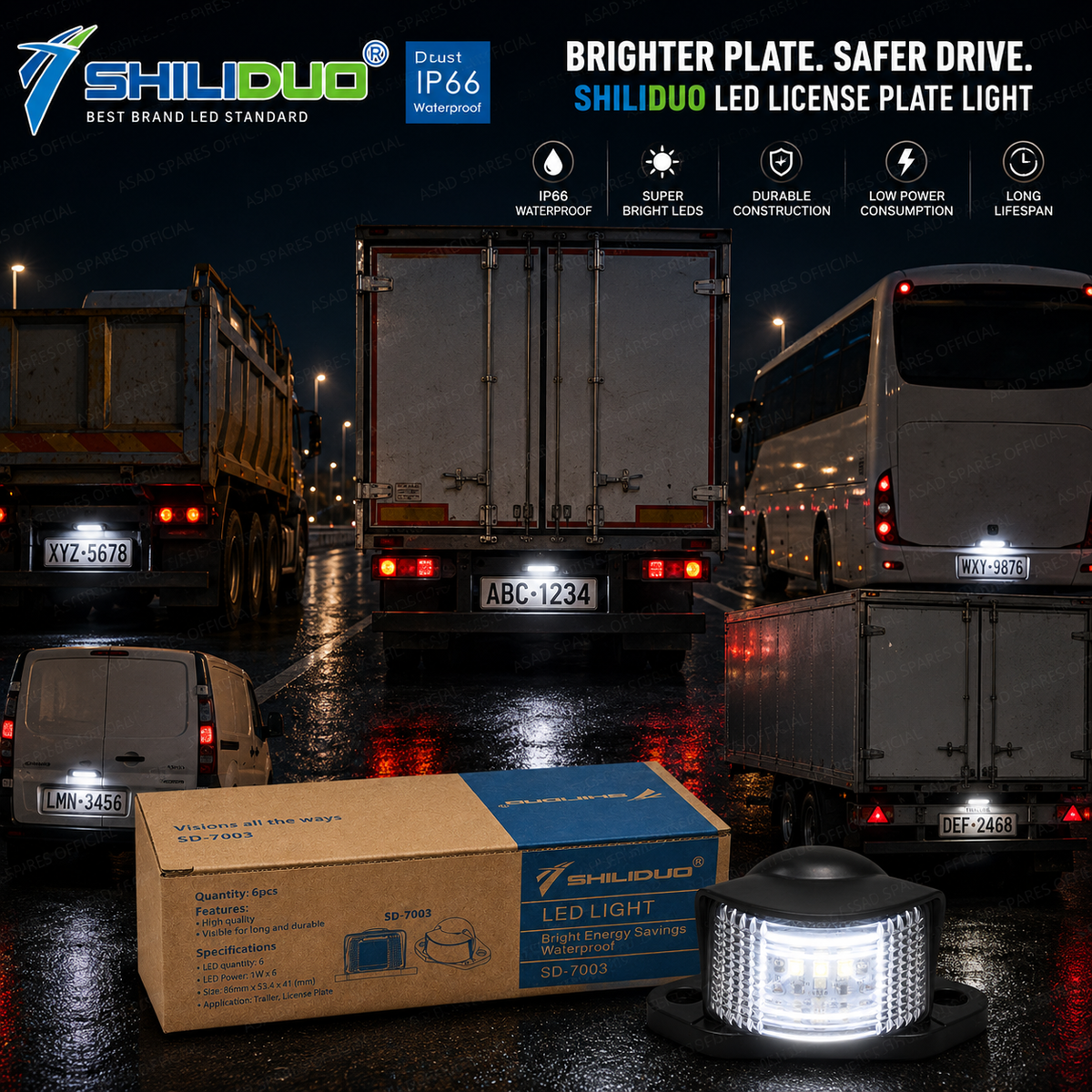 Waterproof IP66 LED Plate Light